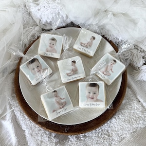 Personalised Polaroid photo biscuits /photo biscuits / cookies/birthday gifts/ party favours