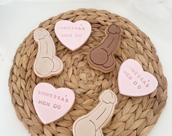Hen Do biscuits | willy biscuits | cheeky biscuits | hen do favours  |