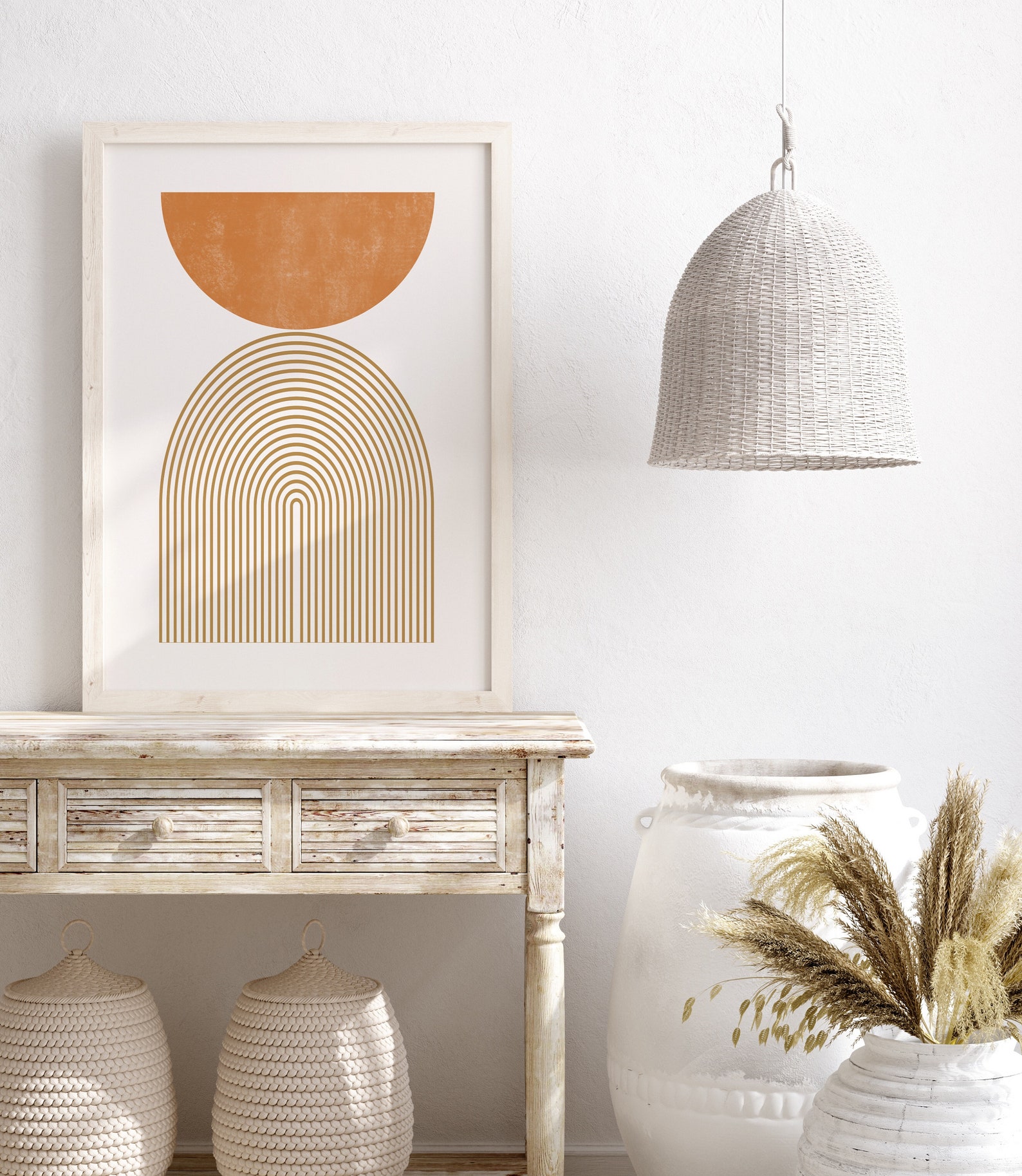 Set of 3 Abstract Neutral Wall Art Minimalist Wall Decor Etsy