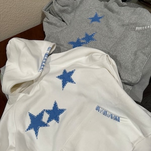 embroidered star hoodie