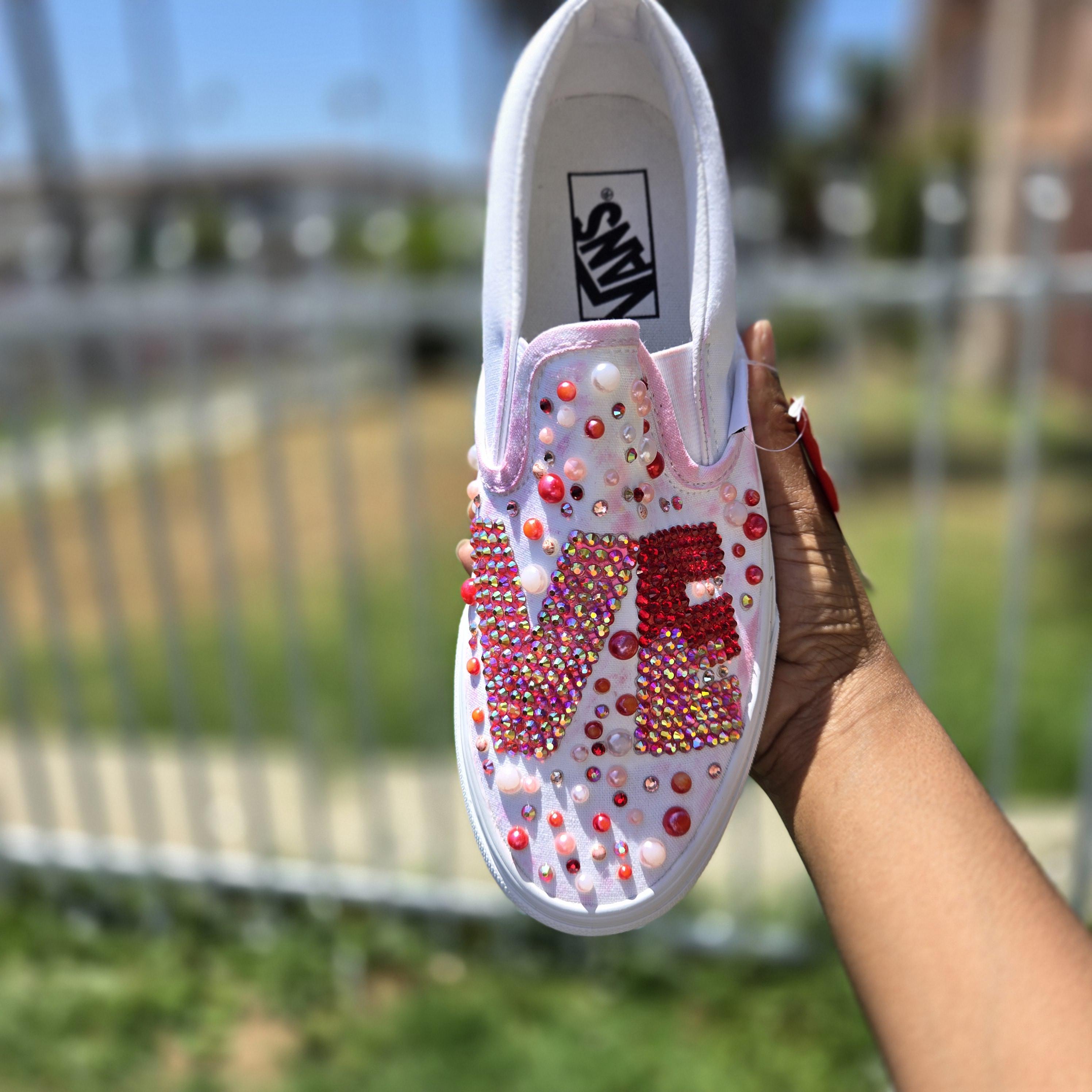 Glitter Stars Kids Sparkle Vans Kids Black Glitter Vans Discount