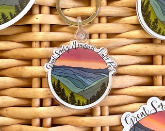 Great Smoky Mountains National Park Acrylic Keychain
