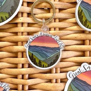 Great Smoky Mountains National Park Acrylic Keychain