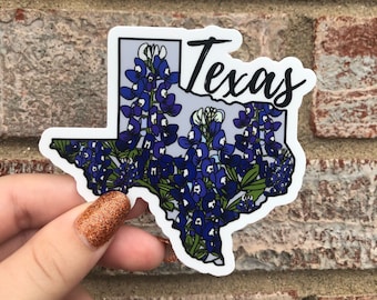 Texas State Flower Waterproof Vinyl Sticker | Matte Bumper Sticker, Matte Laptop Sticker