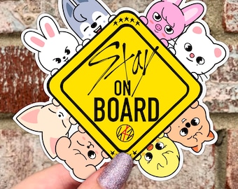 SKZ Stay on Board Waterproof Vinyl Sticker | Matte Vinyl Sticker, Bumper Sticker, Laptop Sticker