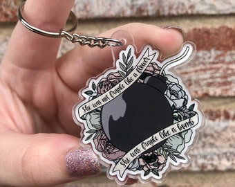 Fragile Like a Bomb Acrylic Keychain | Feminist Acrylic Keychain