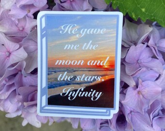 The Summer I Turned Pretty Sticker: Beachy Infinity Quote