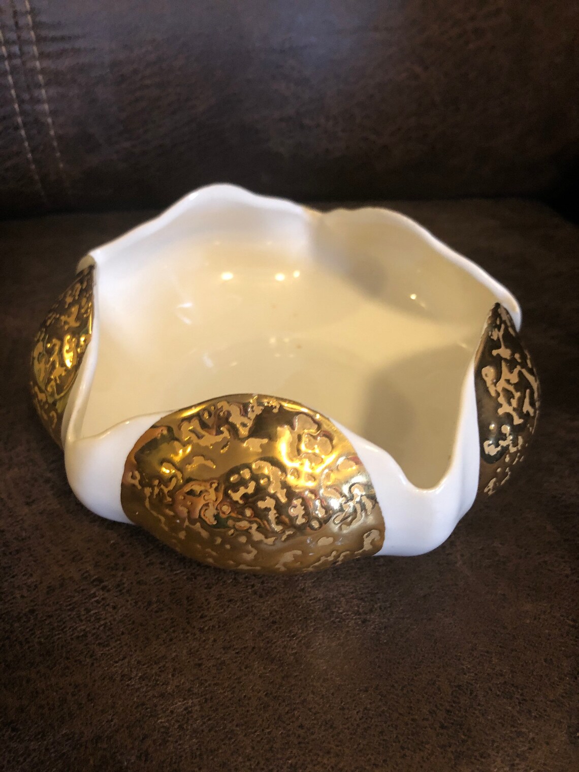 Weeping Gold Candy Dish Etsy