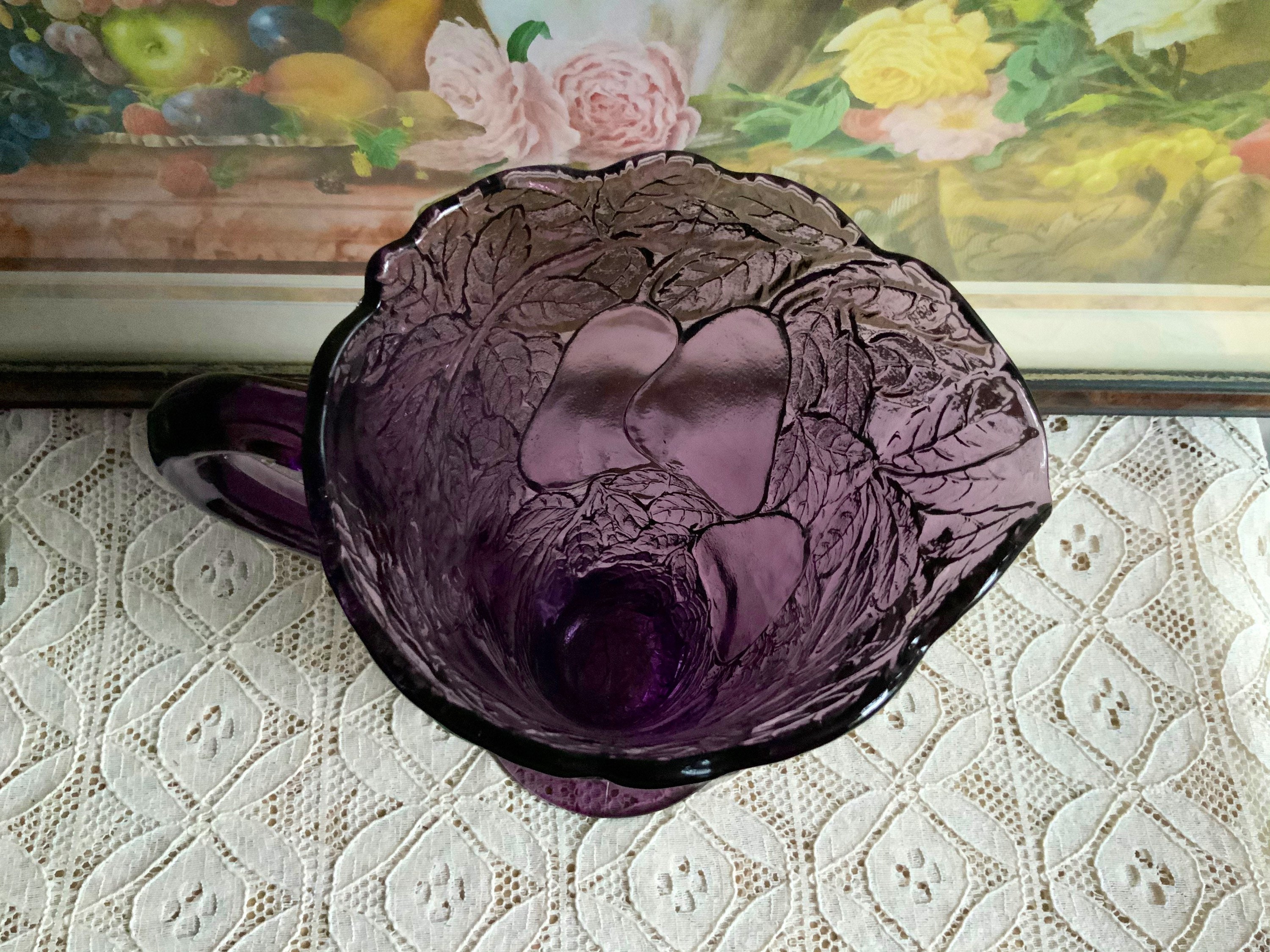 Tiara Exclusive Purple Amethyst Sweet Pear Avocado Pitcher With 3 ...