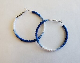 Friendship Earrings: Blue Ombre