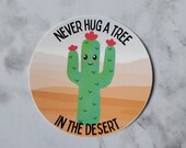 cactus sticker for women, bujo sticker christmas gift for her birthday gift for girlfriend, funny stickers for sister, water bottle stickers