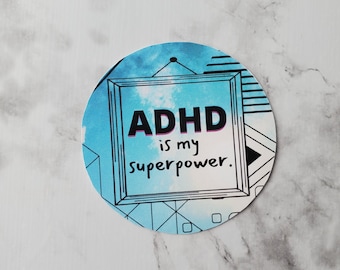 adhd sticker, confident quote, empowerment stickers bujo sticker, adhd gifts for women, christmas gift for her, birthday gift for girlfriend