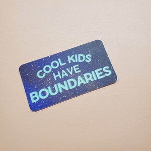 boundaries empowerment sticker, healing gifts, journal stickers, boundaries gift for best friend, positive affirmations, self care sticker image 3