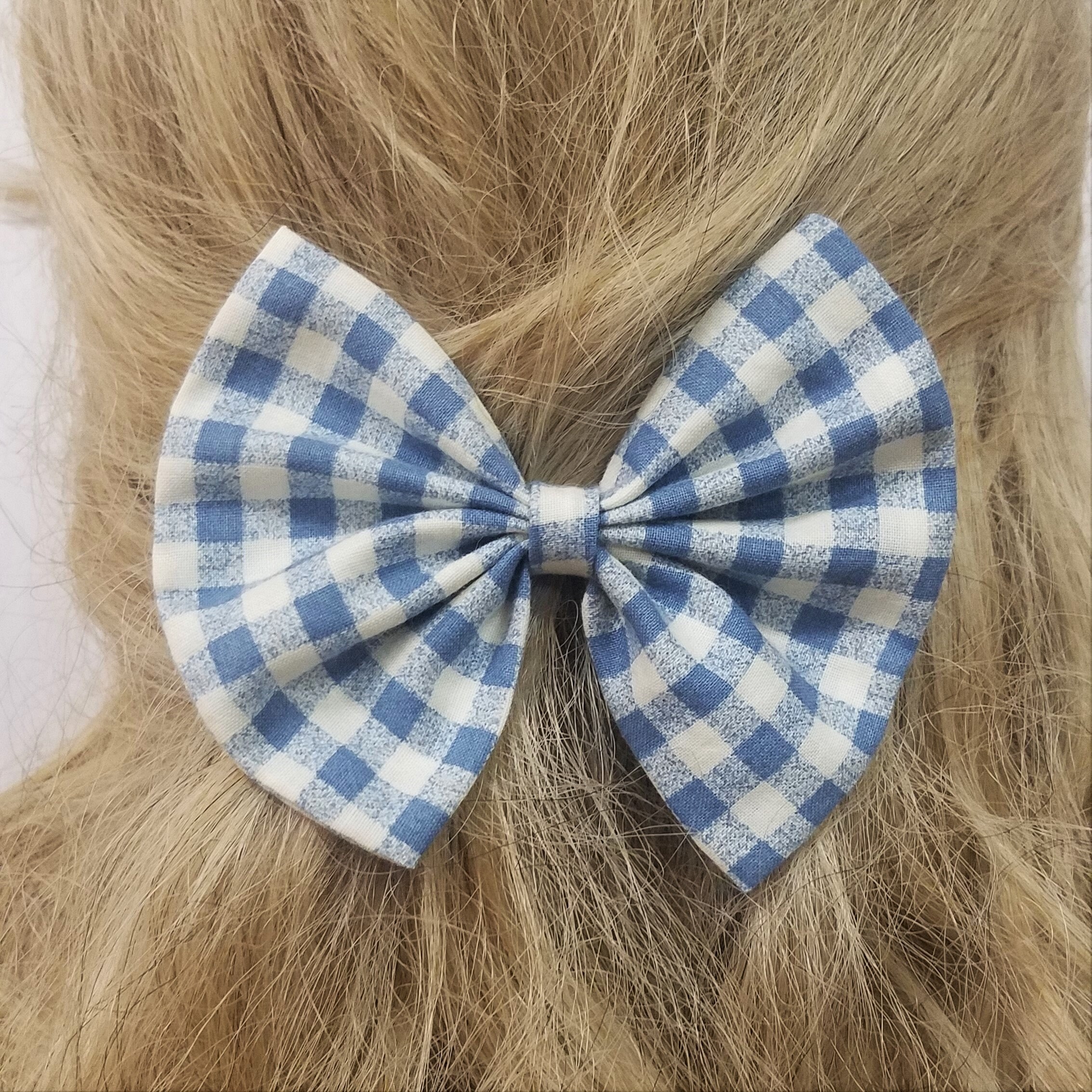 Blue Gingham Bow Wizard of Oz Dorothy Bow Toddler Girl Etsy