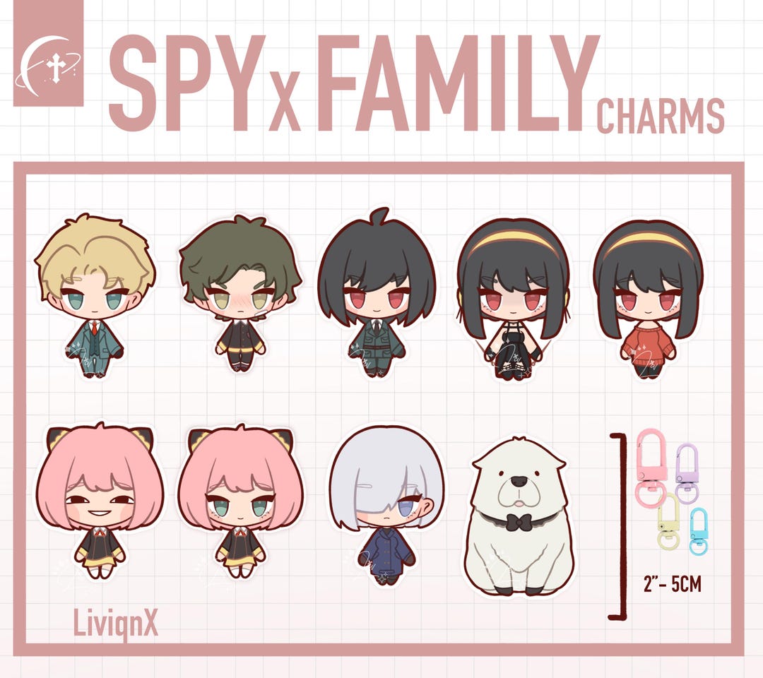 Spy X Family // Charms [ PREORDER ] - Etsy