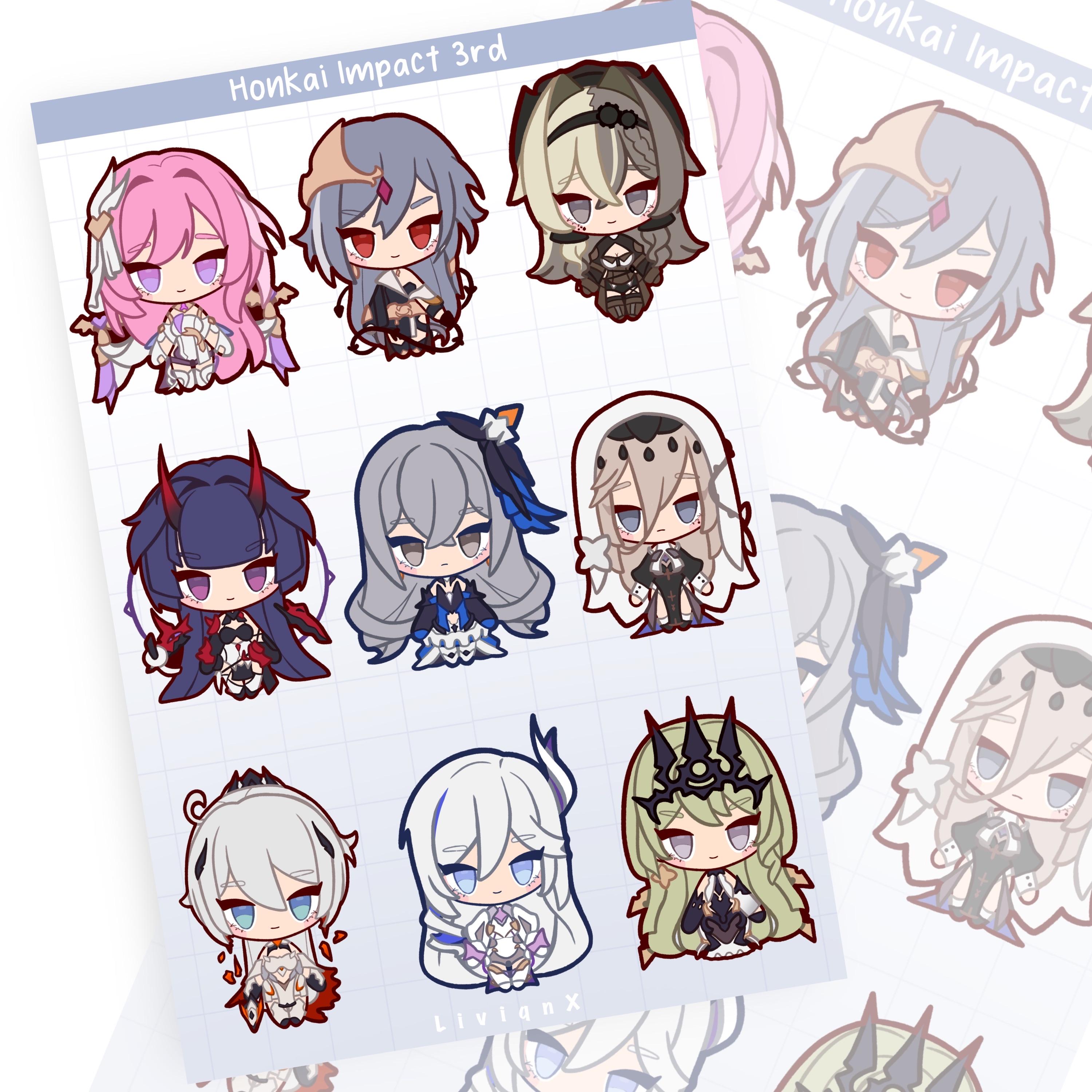 Honkai Impact 3rd // Stickersheets - Etsy