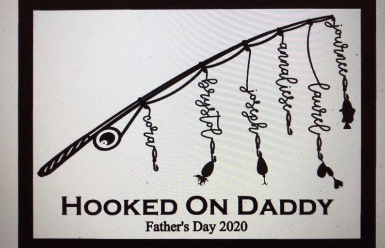 Hooked On Daddy SVG Laser Cut File | Etsy