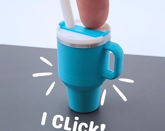 Tumbler Fidget Clicker: ¡Un relajante trago de calma! - Un juguete o llavero antiestrés impreso en 3D