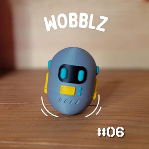 Robot Wobblz: Your High-Tech Friend That Never Falls Down! - Collectible #06 - a 3D Printed Toy and Figurine