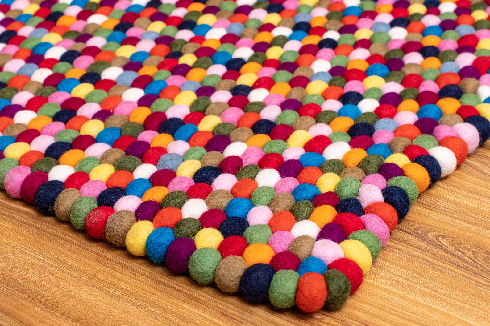 Enhance Your Home's Charm: Luxurious 100% Wool Multi-color Rectangular ...