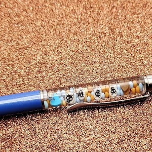 Kawaii black cat float pen