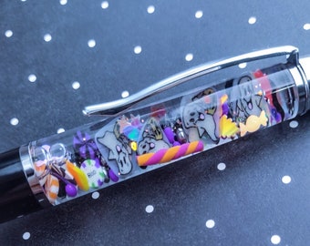 Trick or Treat haunt! (glow in the dark) float pen