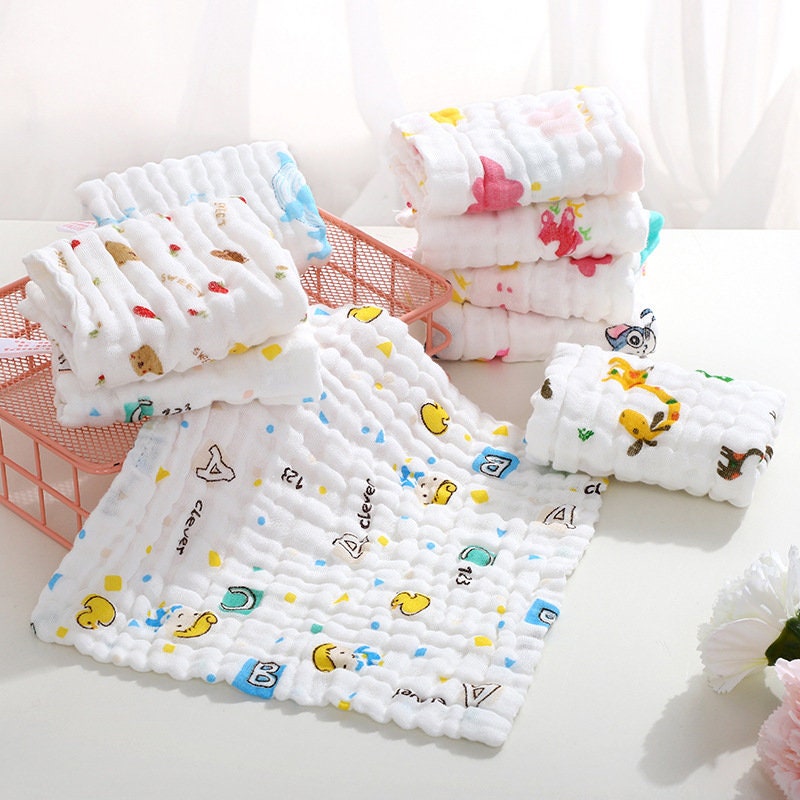 10pcs in 1 order newborn bath towel Washcloth Cotton Infant Etsy