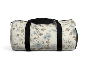 Floral Duffel Bag for Travel, Gym Tote, Weekend Getaway Bag, Sport Equipment Carrier, Stylish Overnight Bag