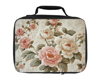 Sac à lunch isotherme floral | Fourre-tout élégant