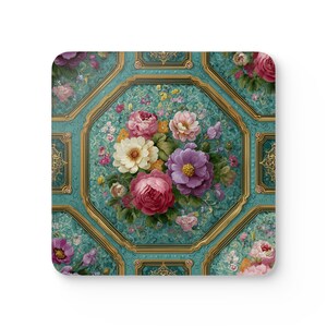 Vintage Blumen Korkuntersetzer-Set, dekorative Getränkeuntersetzer, Geschenk für Wohnkultur, Kaffeetischzubehör, Hochzeitsgeschenke, ...