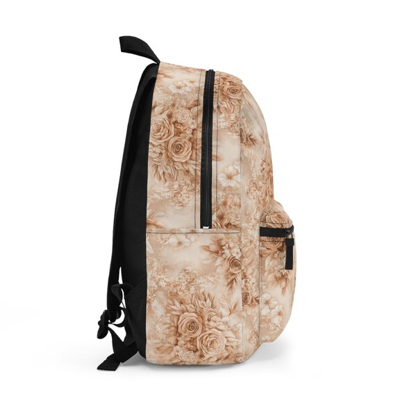 Elegant Floral Women\'s Backpack Amazon.com: Floral Print Tropical Flowers Mini Backpack for  main image 4