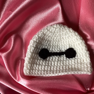 Big hero 6, Baymax character, crochet hat, kids, adults winter hat, gift, disney fandom hat