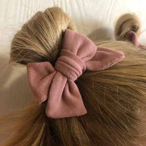Baby Hair Clips/Bow - Mauve, Solid Hair Clip- Toddler Hair Clips, Baby Bow, Toddler Bow