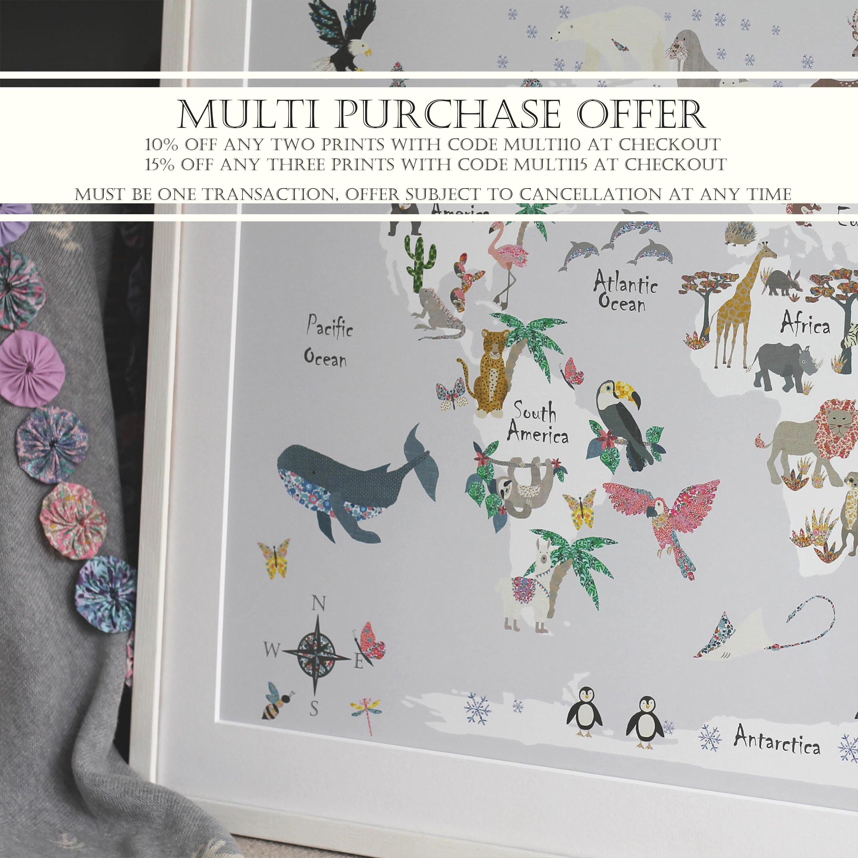 Alphabet Print in Various Colourways - Nursery Print – Poster ...