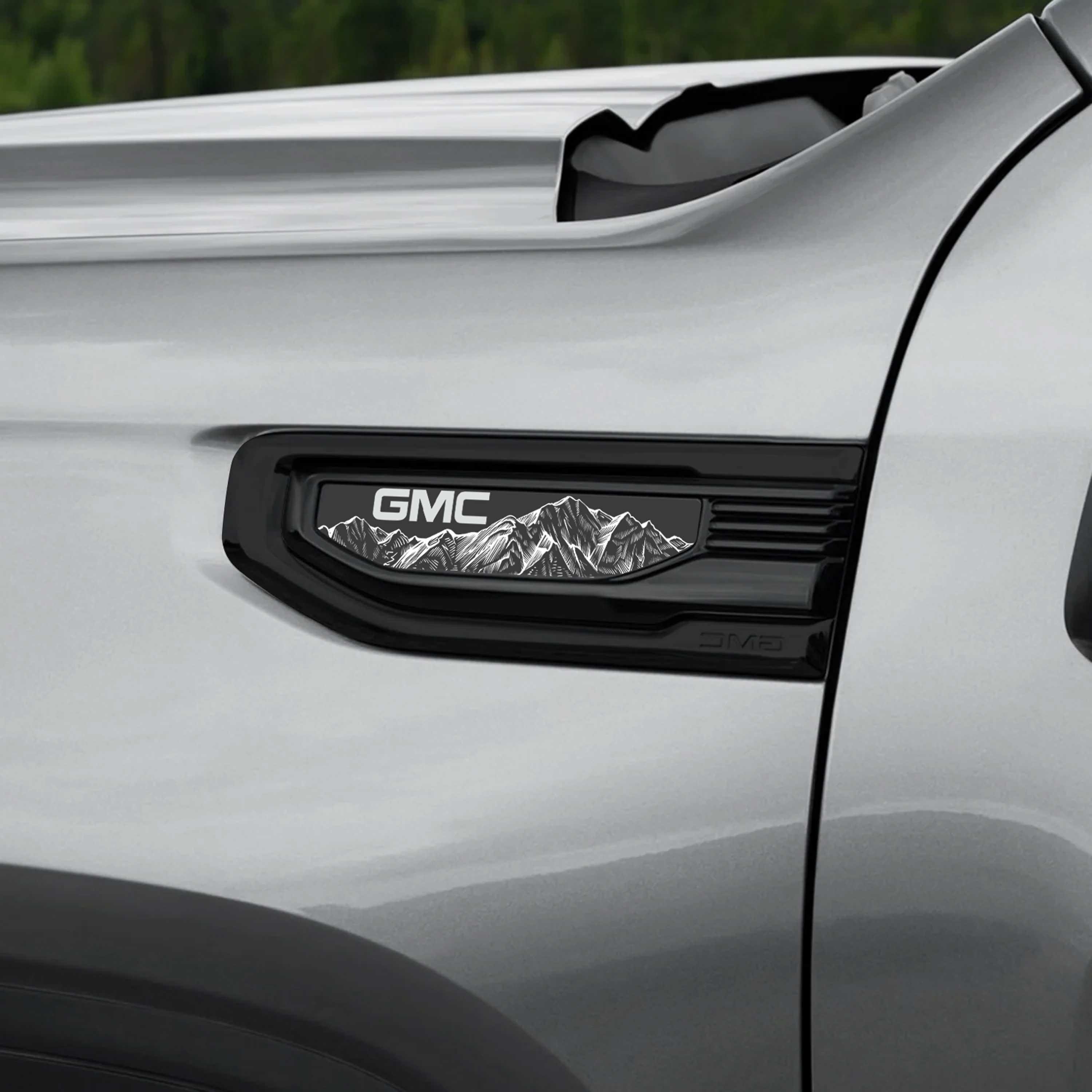 GMC Red Tailgate Letter Emblem – For 2014-2019 Sierra & Canyon – Adhesive OEM-Style Logo