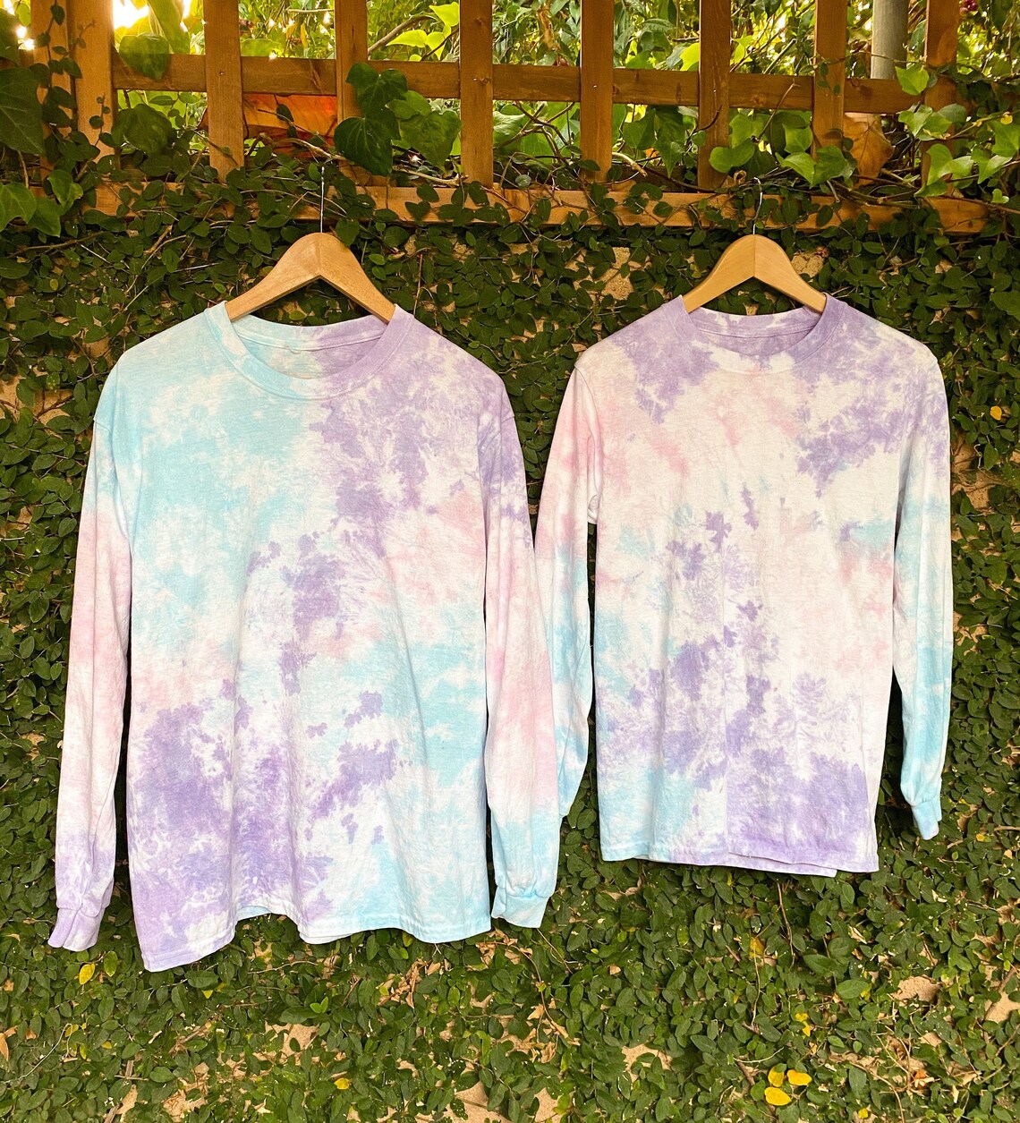 pastel tie dye long sleeve shirt