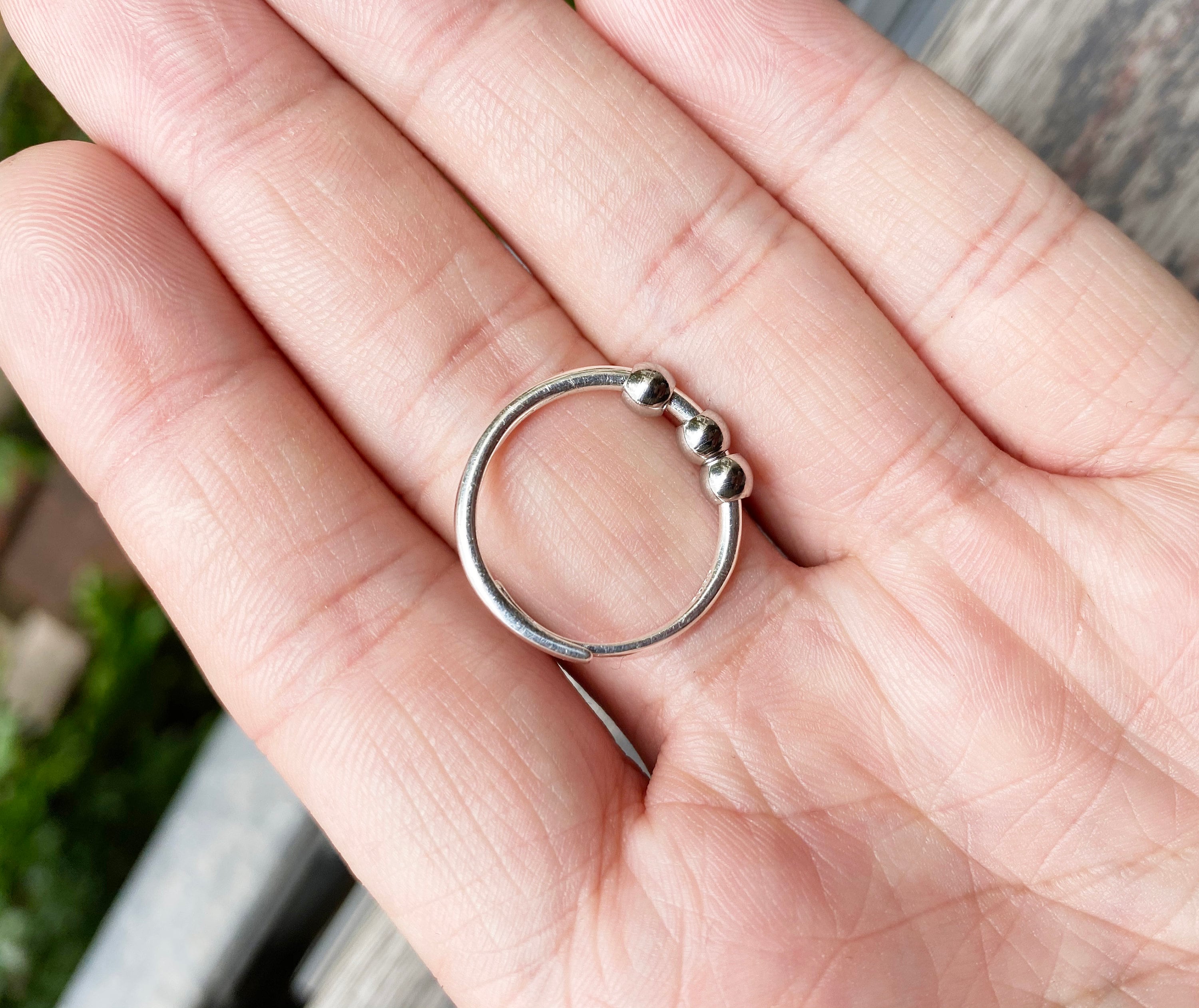 Anxiety ring/anxiety ring beads/Unisex anxiety ring/Worry bead Etsy