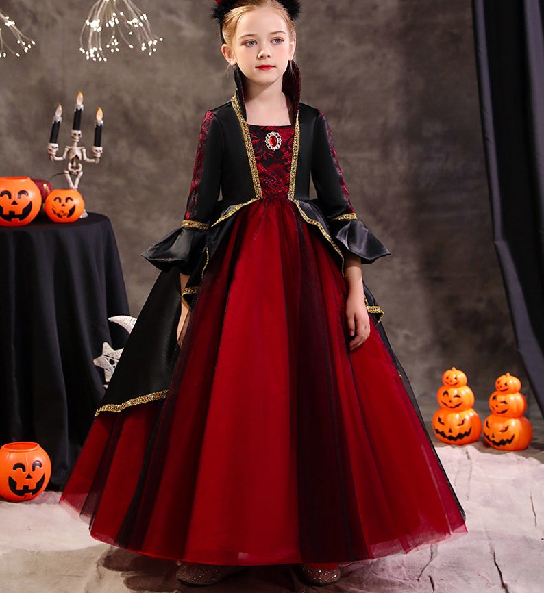 Halloween Dress Girlhalloween Clothing Halloween Black Dress - Etsy