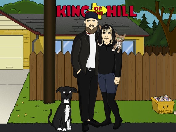 Custom King of the Hill Family Portrait King of the Hill 