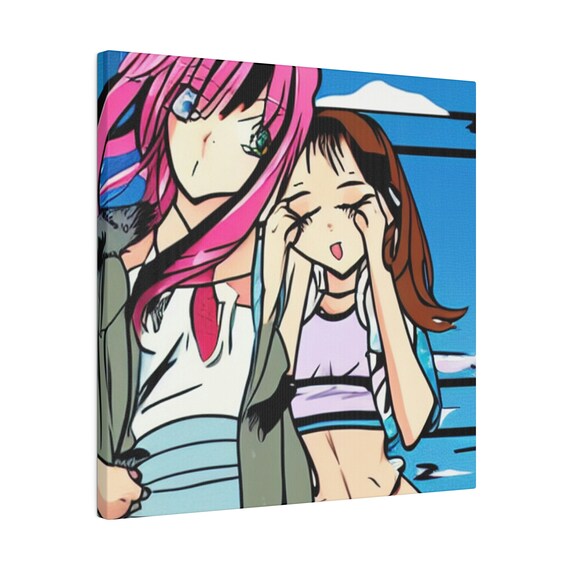 049 Anime Lesbian Art AI Art Print Series - Etsy