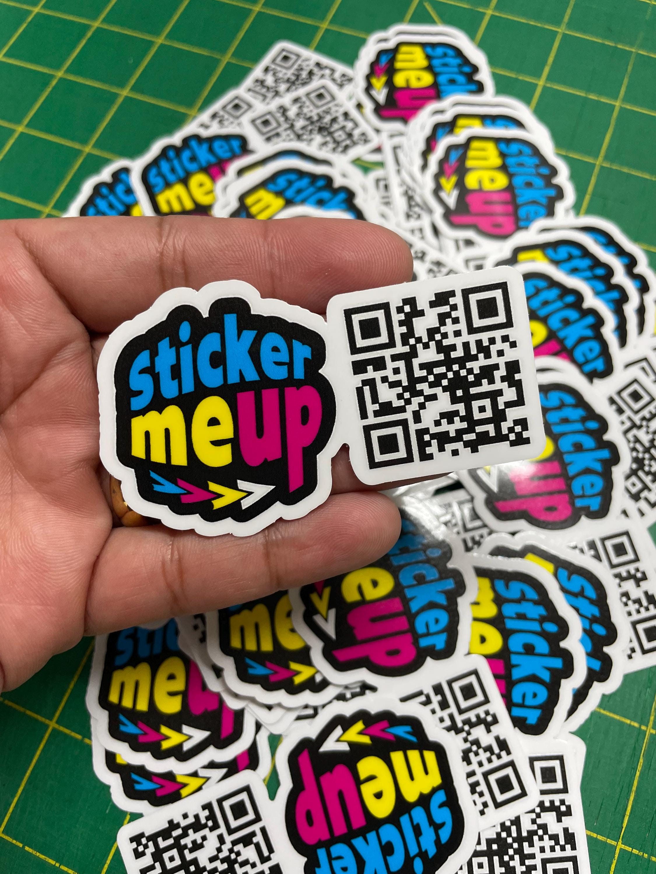 Custom QR Code Stickers | Logo + QR Code | Waterproof Vinyl | Business ...