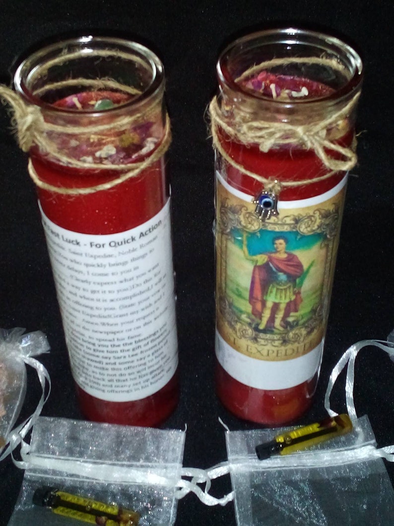St Expedite Prayer 7 Day Novena Ritual Candle Etsy