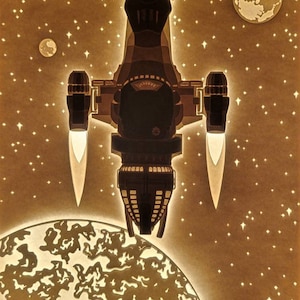 Serenity - Firefly Spaceship Inspired Paper Cut Light Box