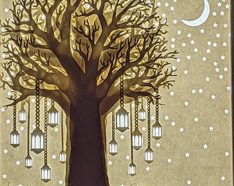 The Sacred Tree, Paper Cut Light Box