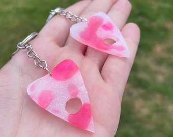 Planchette resin keyring keychain