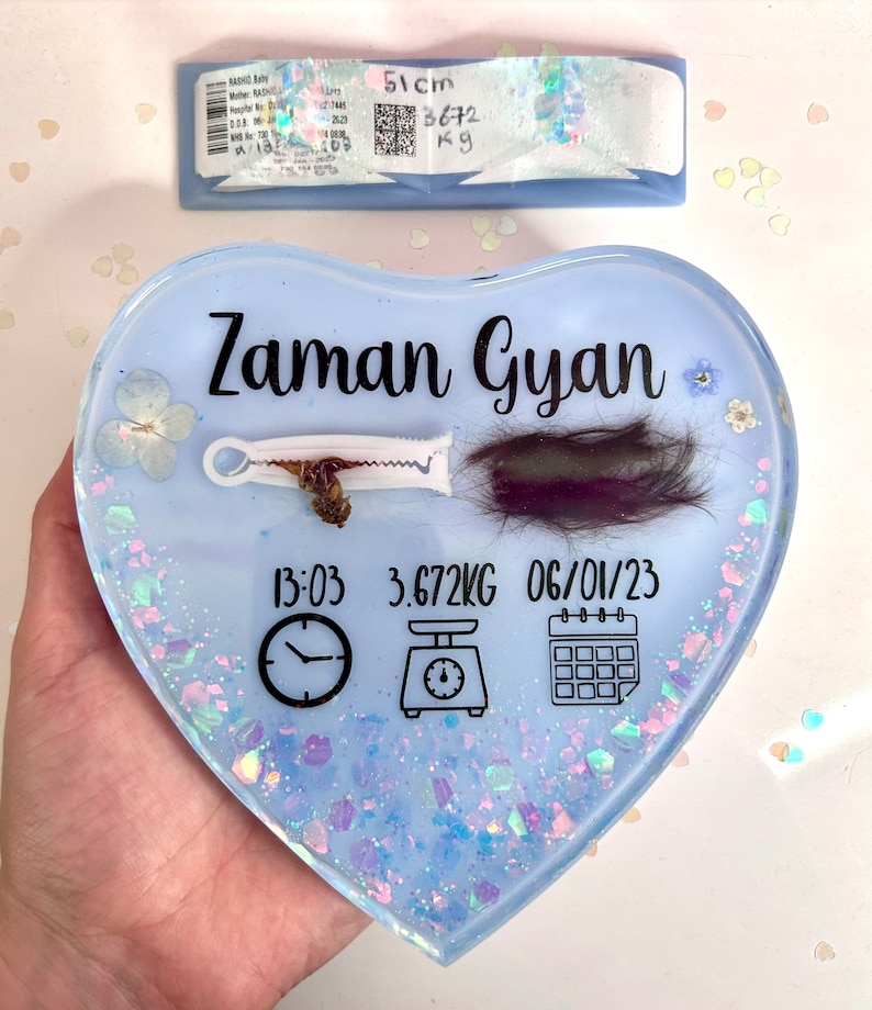 Resin Baby Keepsake Baby Detail Frame Umbilical Ornament Etsy UK