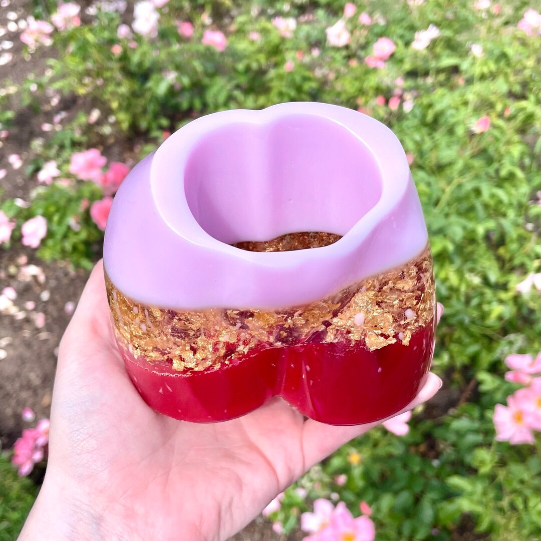 Pink, Gold & Red Bum Vase, Colourful Home Decor, Housewarming Gift Etsy