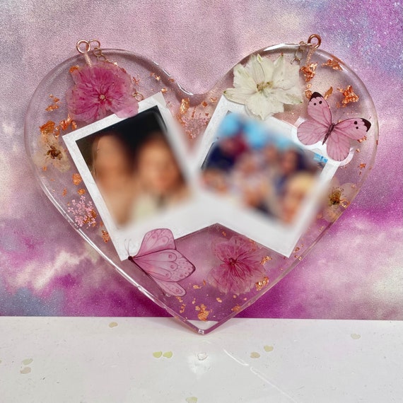 Large Holographic Heart Photo Frame Resin Mold Valentine's - Temu