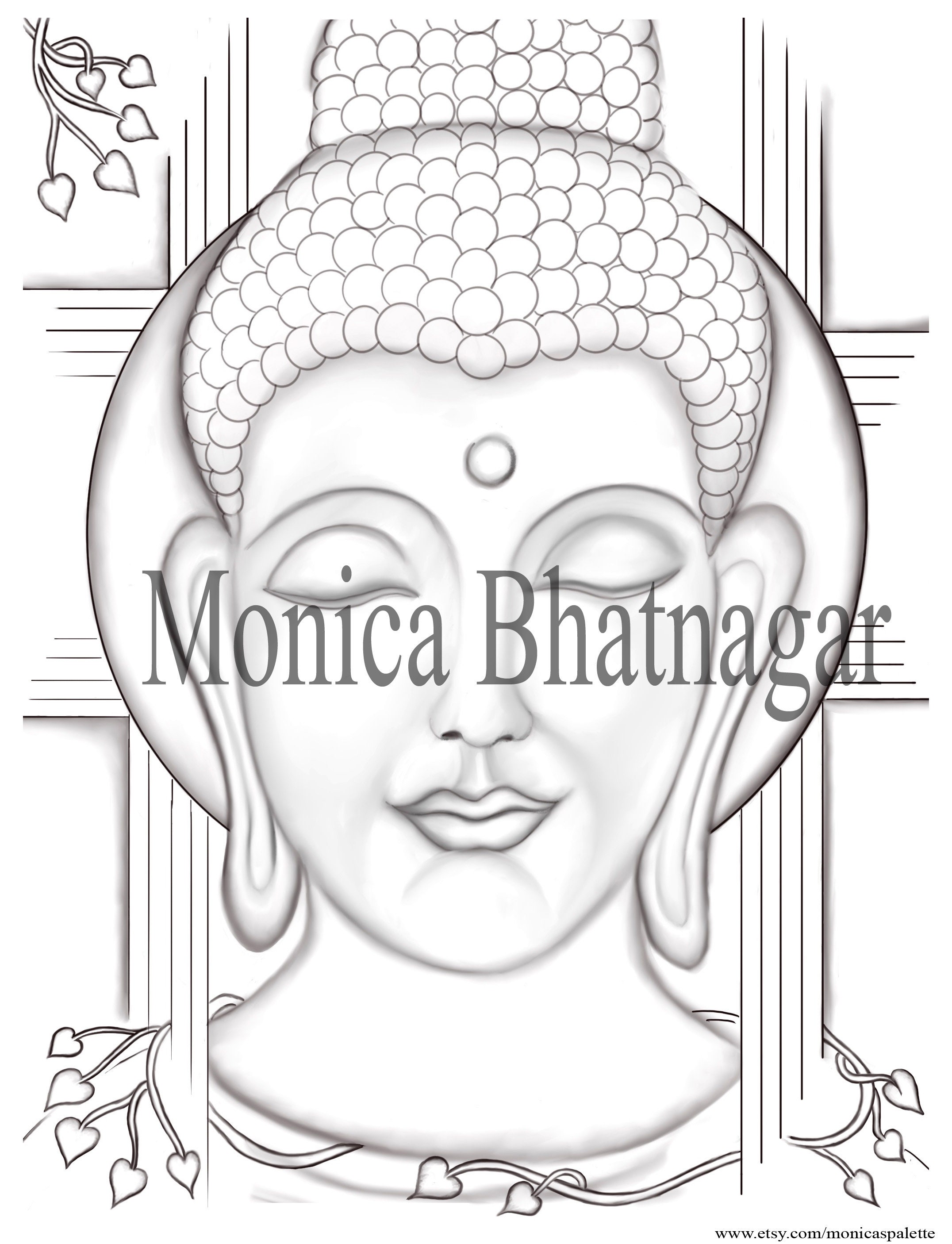 Buy Buddha Sketch Online In India  Etsy India