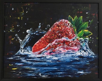 Strawberry - Acrylic Original Painting